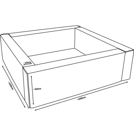Ball Pit with 200 Balls - Pastel Trio