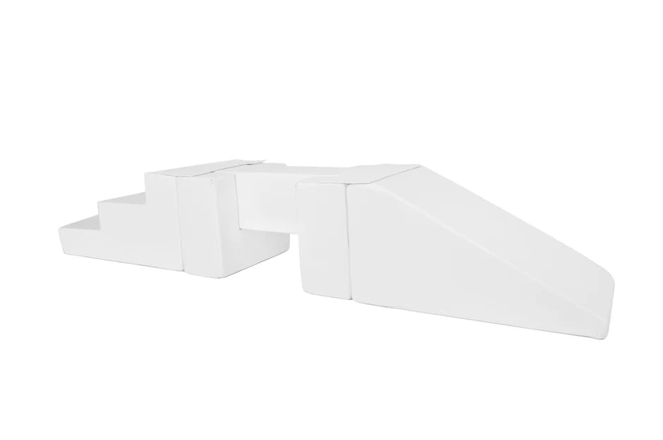Beam, Step & Slide - White