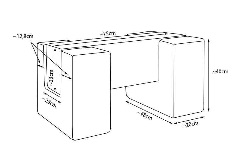 Beam with Velco - Grey
