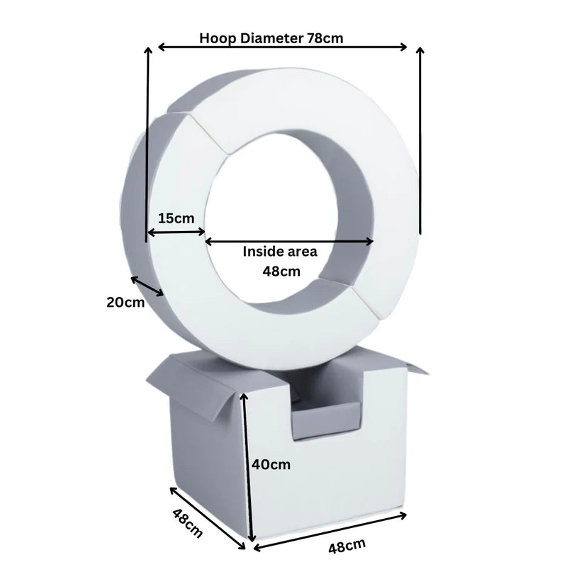 Hoop & Cube Only - Grey