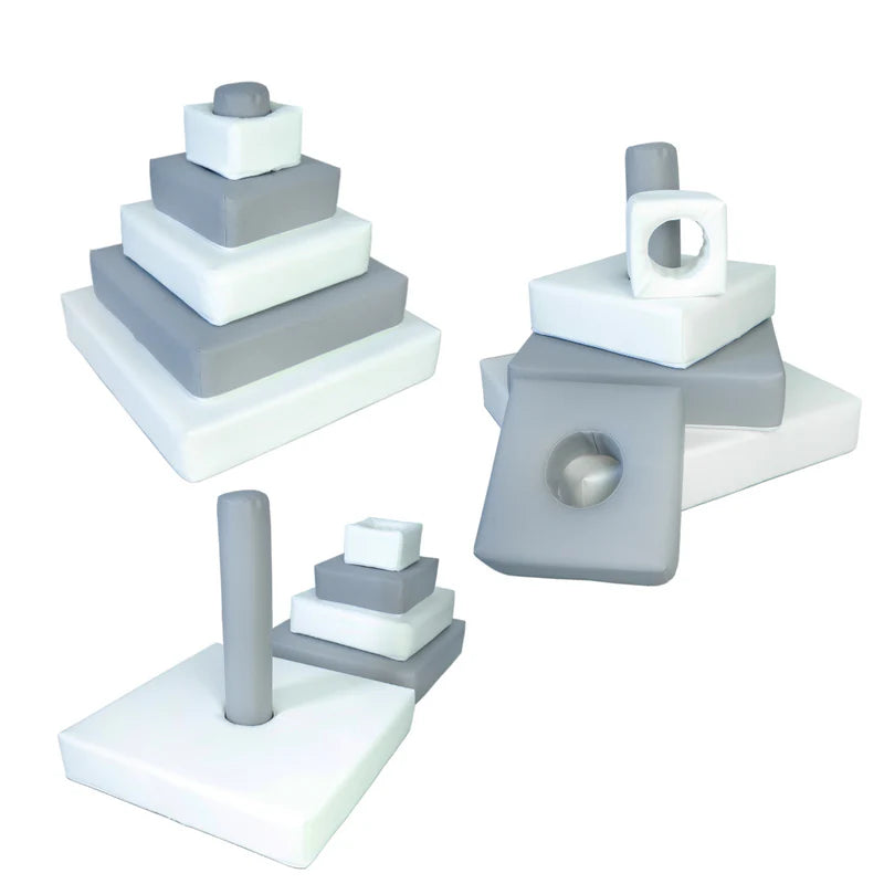 Pyramid Stacking Tower - Grey