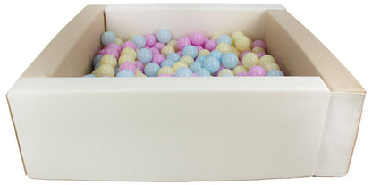 Ball Pit with 200 Balls - Beige/White