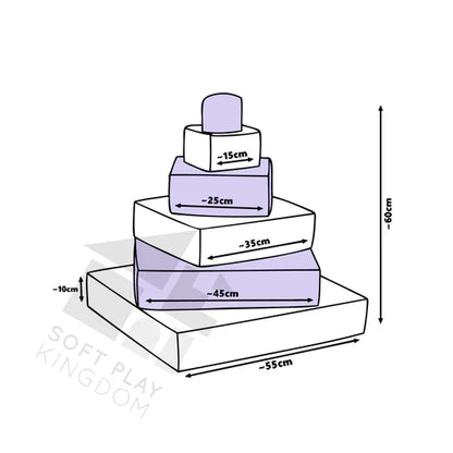 Pyramid Stacking Tower - Lilac